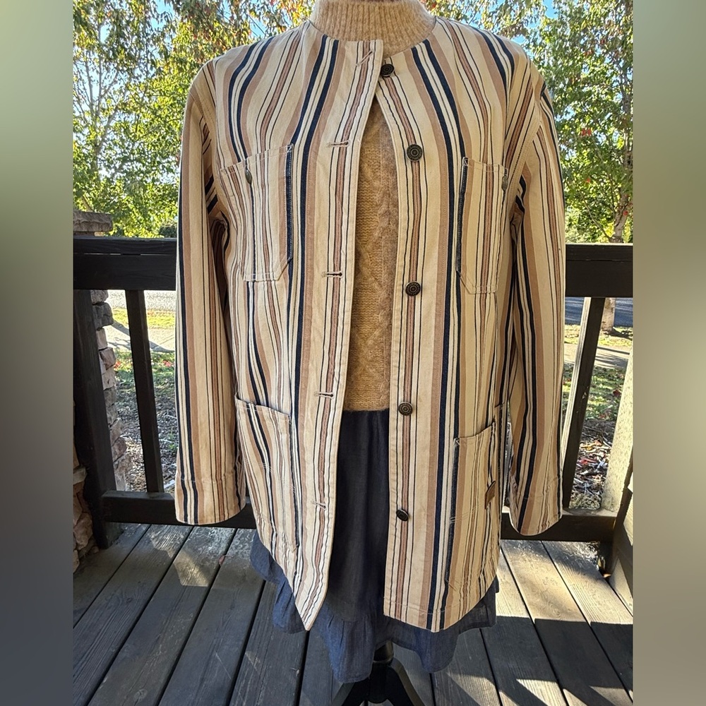 Vintage  Ralph Lauren Dry Goods Supply Canvas~Denim Chore Coat